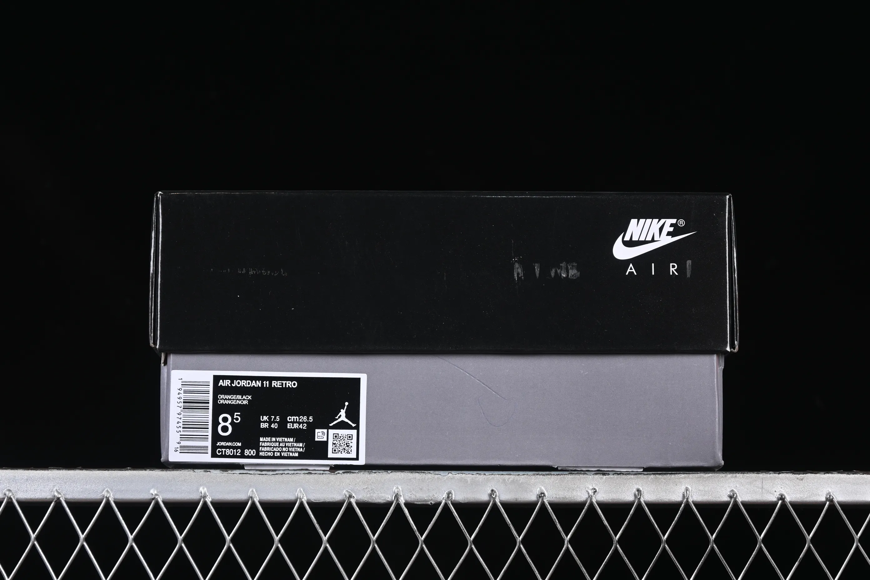 All categories Air Jordan Jordan series basketball shoes Air Jordan 11 Air Jordan 11 Retro AJ11 Joe 11 black orange high-top basketball shoes CT8012-800
